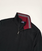 Brooks Brothers Men's Big & Tall Merino Half-Zip Sweater | Black