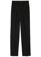 Tom Ford Double Pleat Wool-blend Trousers Black
