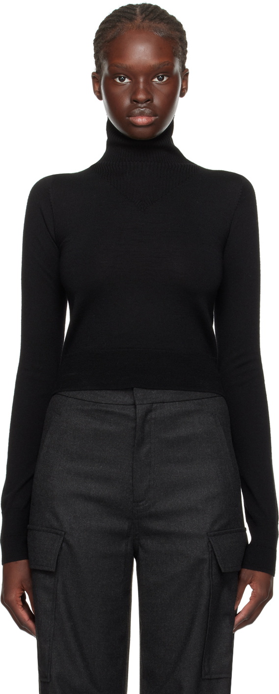 Filippa K Black Slim Turtleneck