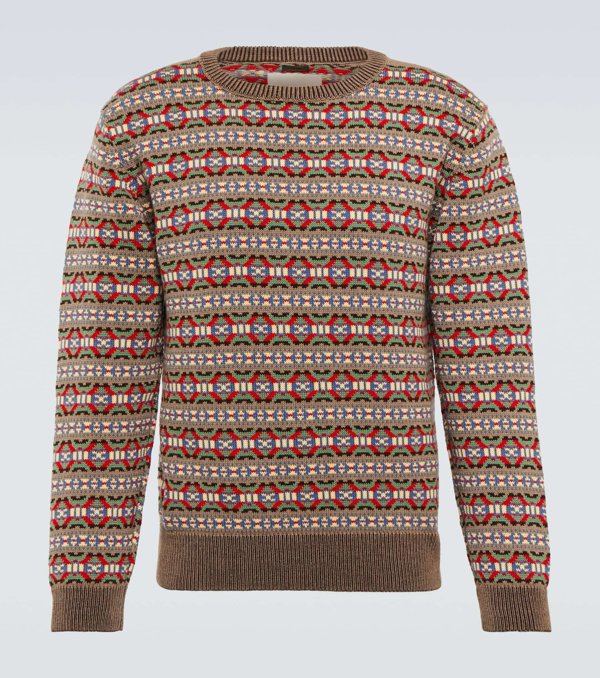 Bode - Intarsia-knit cotton sweater Bode