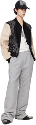 Who Decides War Gray Thread Plate Sweatpants