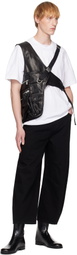 Helmut Lang Black Utility Bag Leather Vest