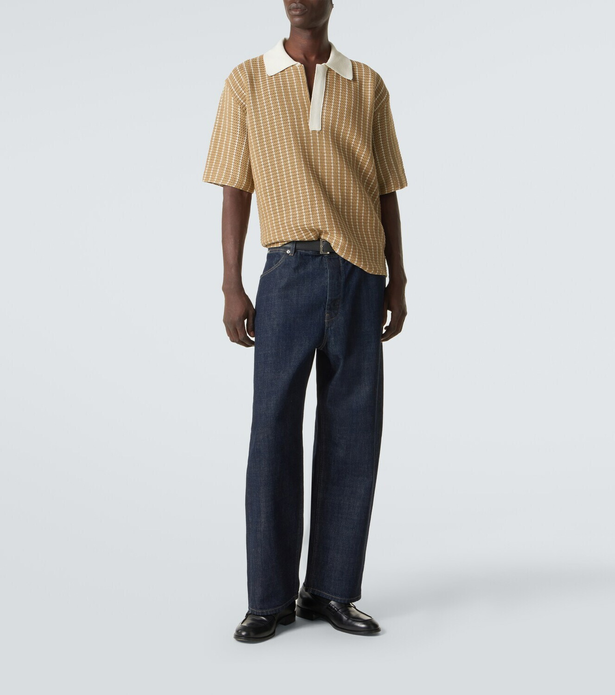 Jil Sander Knitted cotton polo shirt