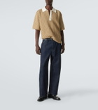 Jil Sander Knitted cotton polo shirt