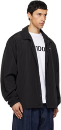 We11done Black Logo Coach Jacket