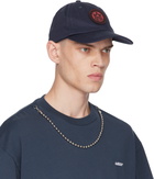 AMBUSH Navy Circle Logo Baseball Cap