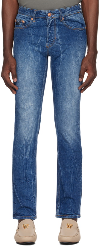 Photo: Versace Jeans Couture Indigo Slim-Fit Jeans