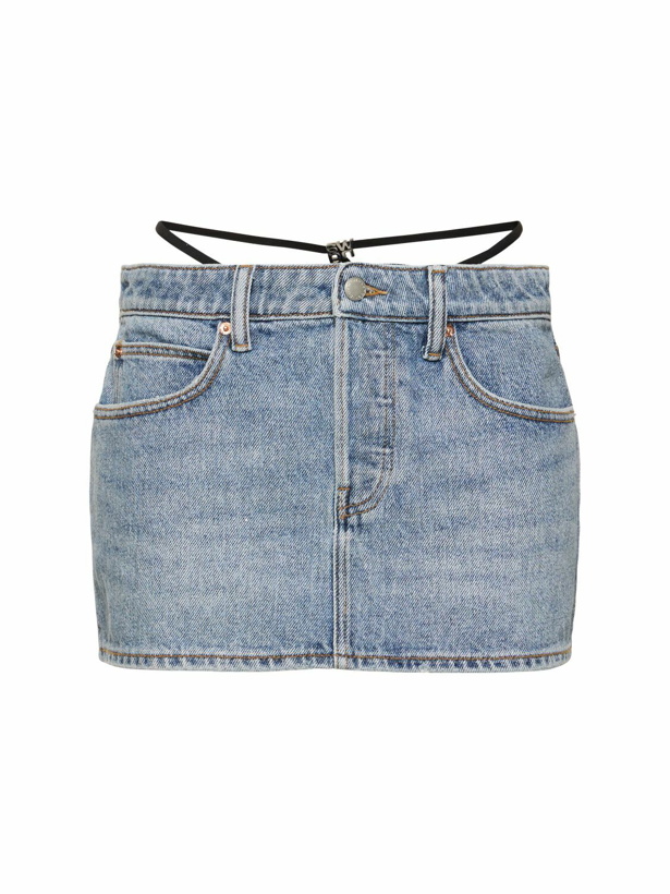 Photo: ALEXANDER WANG Cotton Denim Mini Skirt