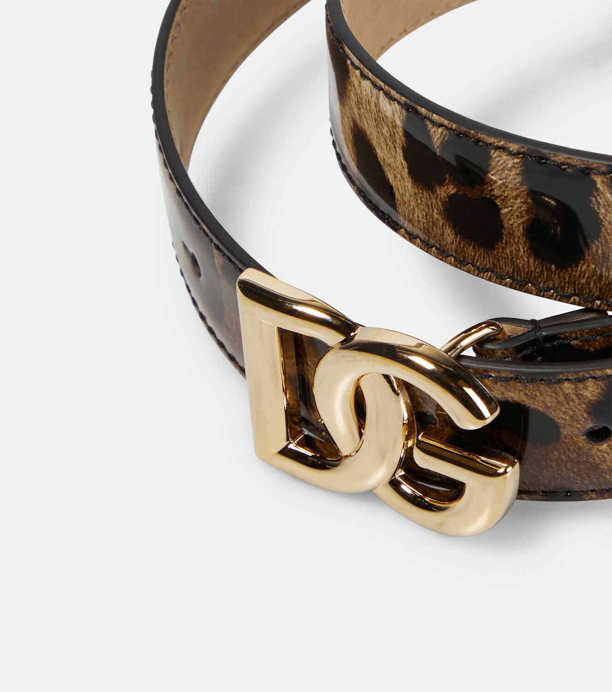 Dolce&Gabbana - DG leopard-print leather belt Dolce & Gabbana