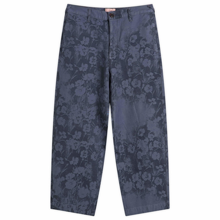 Photo: Paul Smith Men's x Lee Jacquard Denim Tapered Trousers in Blue