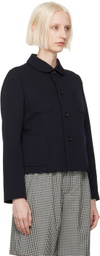 Comme des Garçons Girl Navy Peter Pan Collar Jacket
