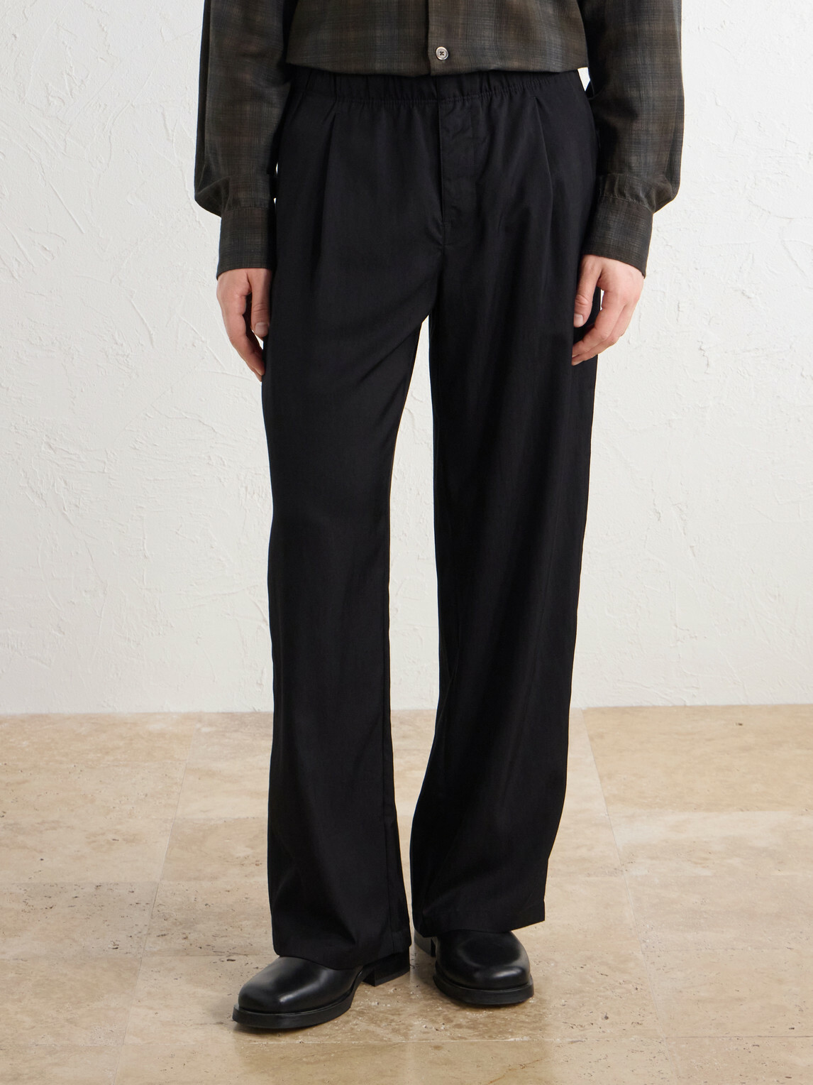 Our Legacy - Wide-Leg Pleated TENCEL™ Lyocel-Blend Twill Trousers - Black