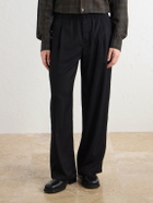 Our Legacy - Wide-Leg Pleated TENCEL™ Lyocel-Blend Twill Trousers - Black