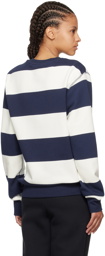 Nike Navy & White Club Sweatshirt