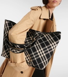Burberry Burberry Check Medium canvas tote bag