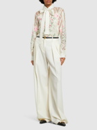 ELIE SAAB - Tulle Embroidered & Sequined Shirt