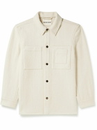 Miles Leon - Herringbone Wool and Cashmere-Blend Overshirt - Neutrals