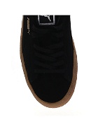 Puma Black Leather Low Top Suede Sneakers