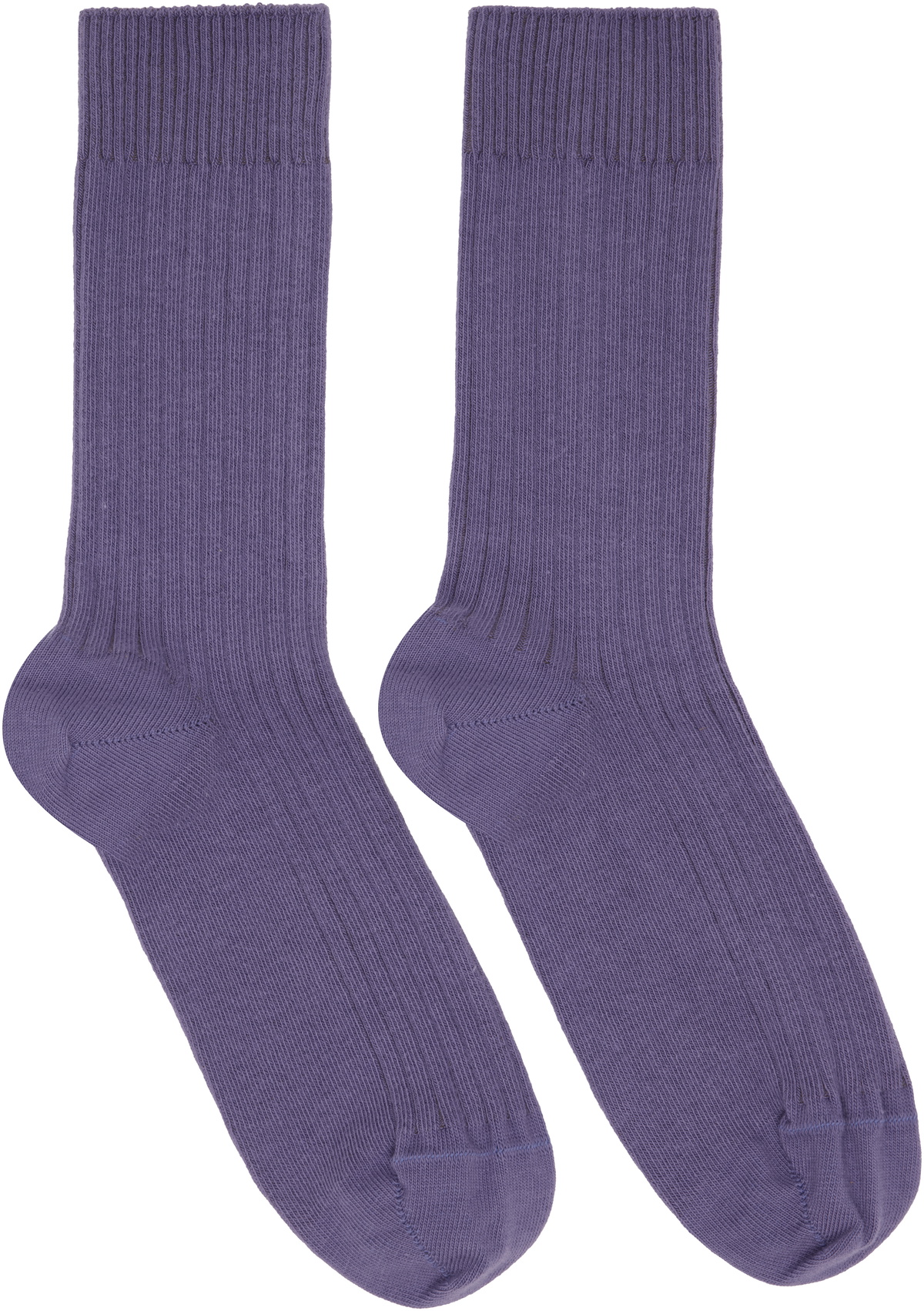 Baserange Three-Pack Multicolor Cotton Rib Overankle Socks
