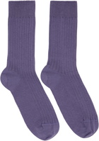 Baserange Three-Pack Multicolor Cotton Rib Overankle Socks