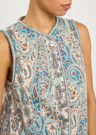 Etro Patterned-jacquard Cotton-blend Gilet No Colour