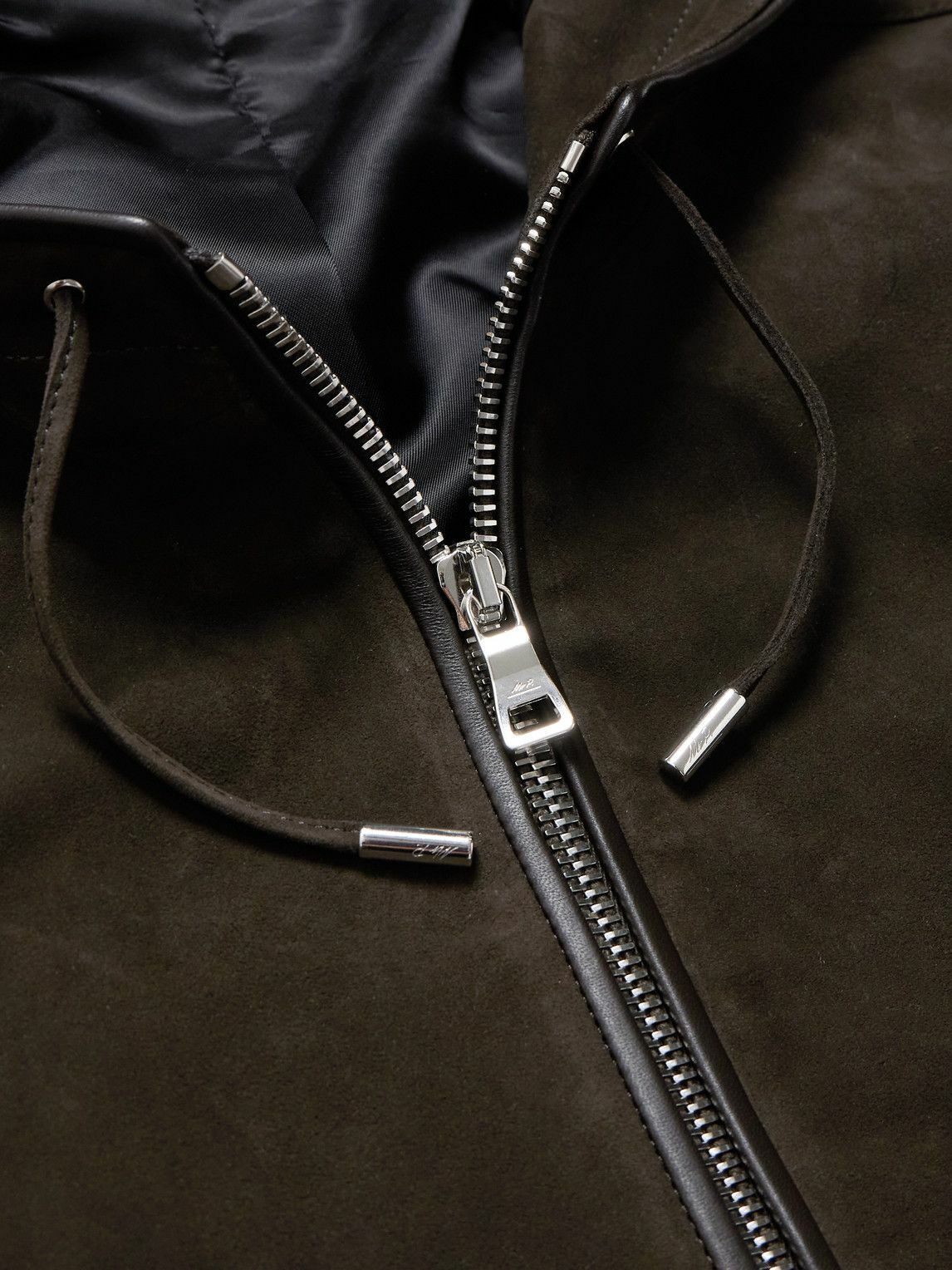 Mr P. - Suede Hoodie - Brown