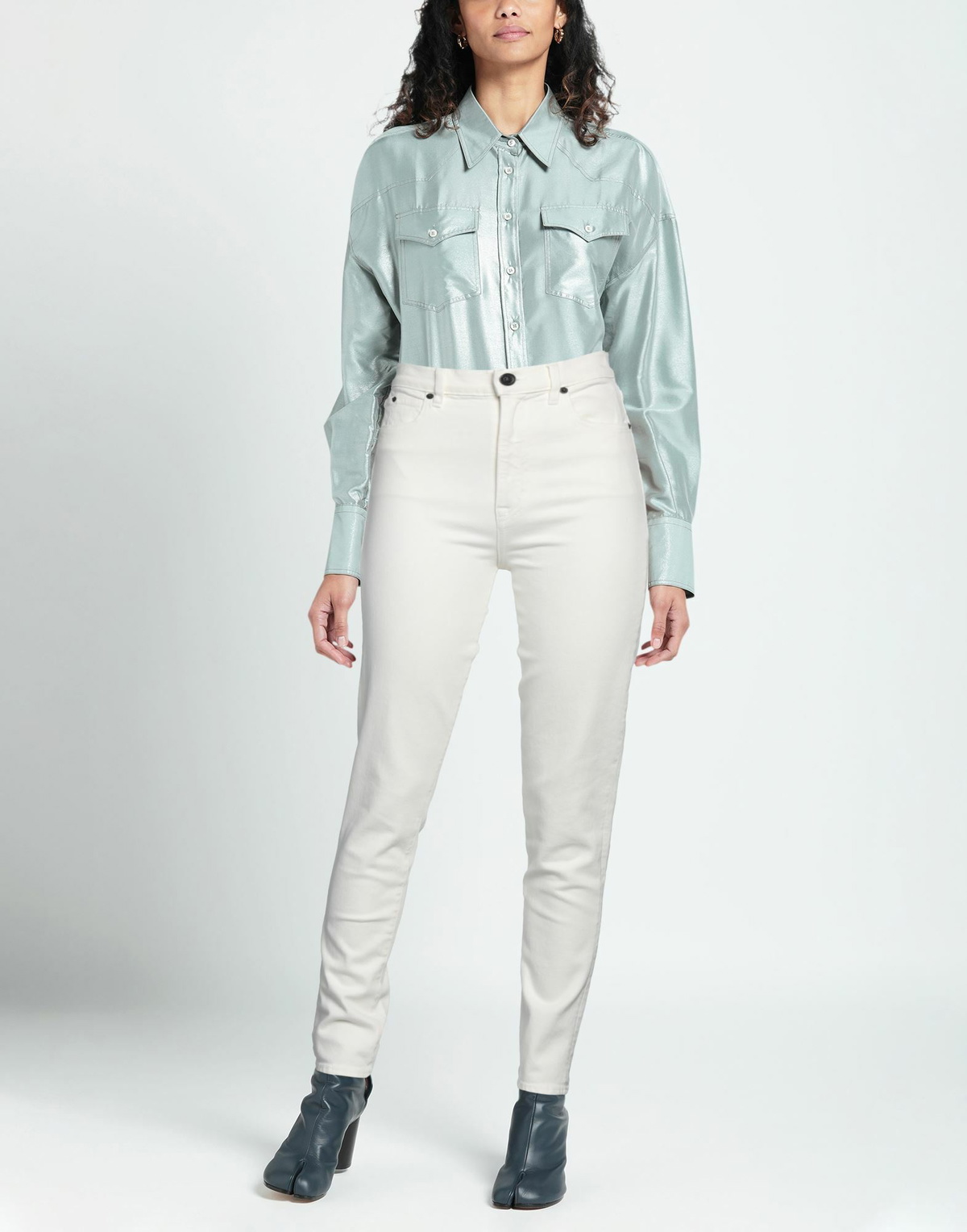 Slvrlake Womens Jeans Ivory