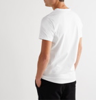 Moncler - Logo-Flocked Cotton-Jersey T-Shirt - White
