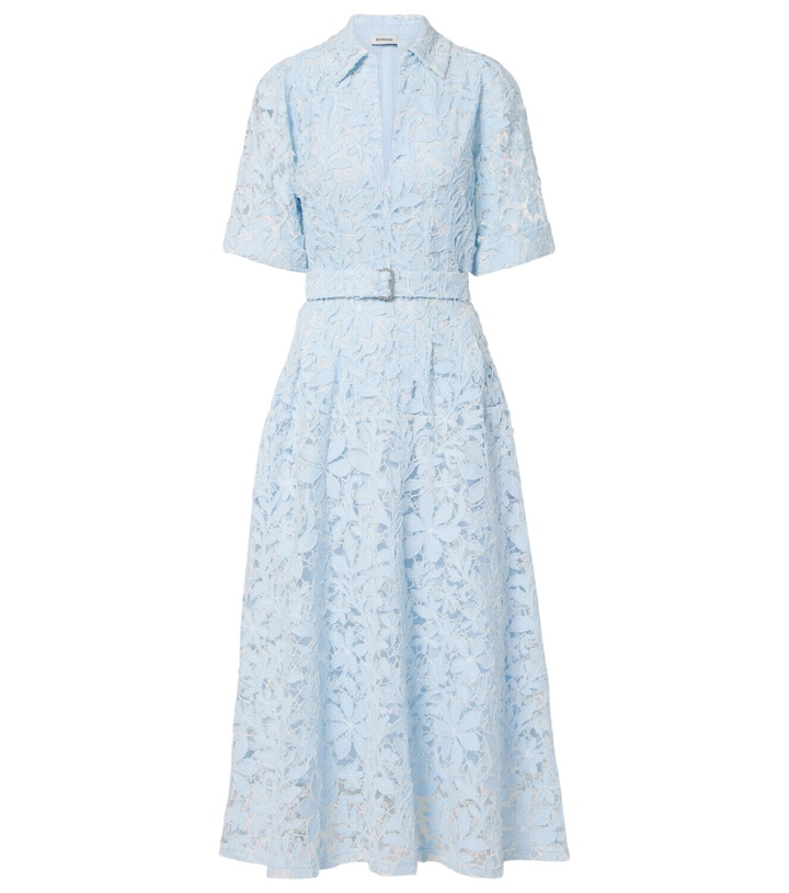 Photo: Simkhai Deanna lace guipure cotton midi dress