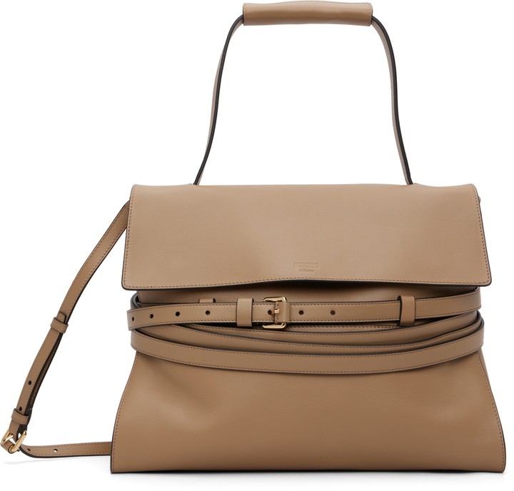 Photo: Moschino Beige 'Tie Me' Medium Bag