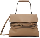Moschino Beige 'Tie Me' Medium Bag