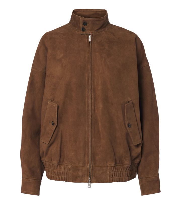 Photo: Agolde Blair suede blouson jacket