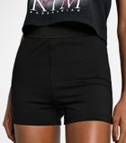 Wardrobe.NYC High-rise jersey shorts