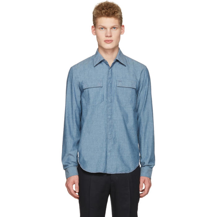 Photo: Maison Margiela Indigo Chambray Shirt