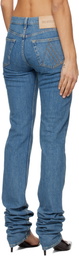 The Attico Blue Long Jeans