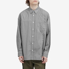 Comme des Garçons Homme Men's Gingham Patchwork Shirt in Black/White