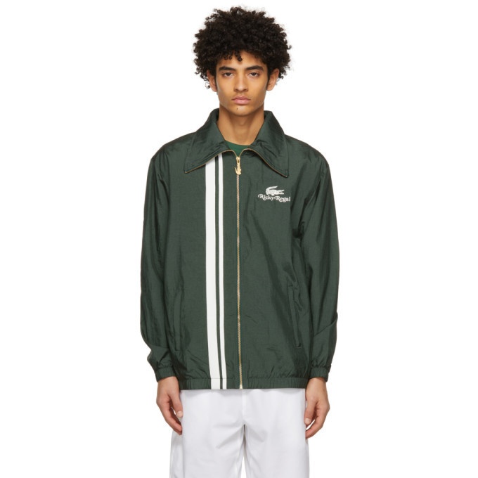 Photo: Lacoste Green Ricky Regal Edition Contrast Bands Zip Jacket