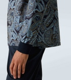 Etro Paisley cotton polo sweater