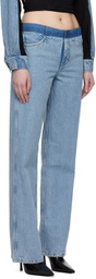 Christopher Esber Indigo Deconstruct Jeans