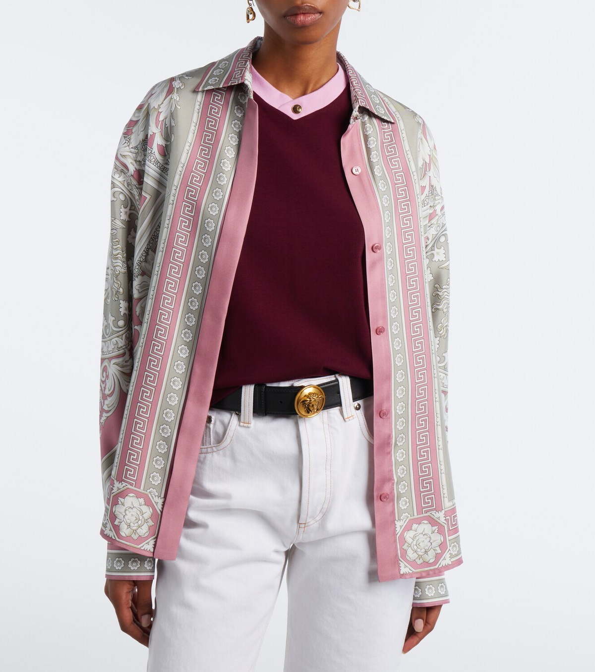 Versace Medusa cotton-blend jersey T-shirt