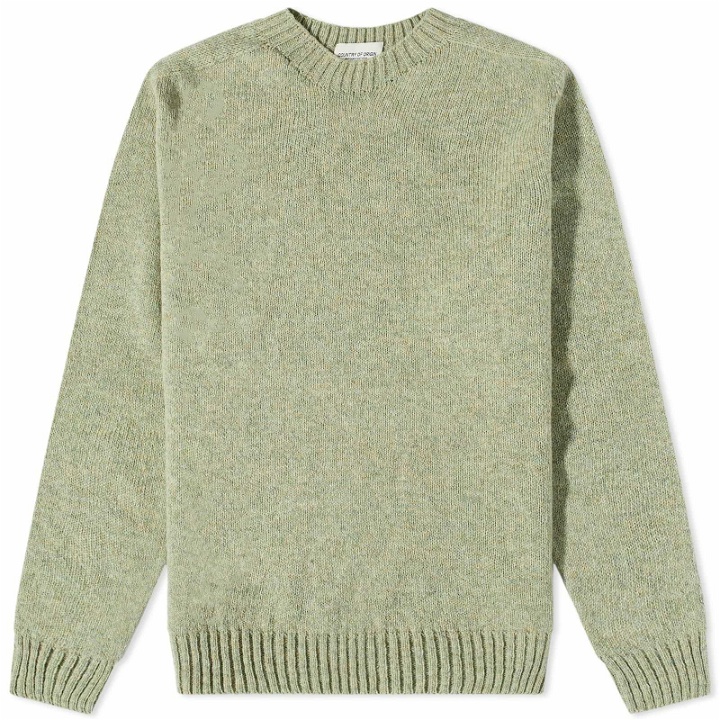 Photo: Country Of Origin Men's Supersoft Seamless Crew Knit in Willow