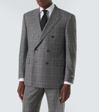 Canali Prince of Wales checked wool suit