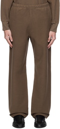 AURALEE Brown Super Milled Sweatpants