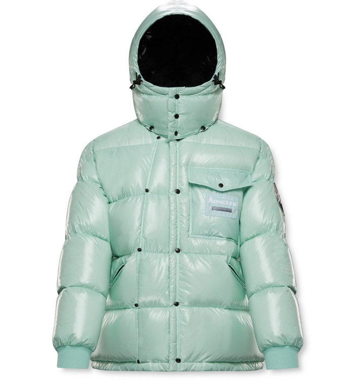 Photo: Moncler Genius - 7 Moncler Fragment Anthemy Logo-Appliquéd Quilted Nylon Hooded Down Jacket - Green