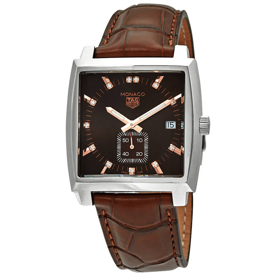Tag Heuer Monaco Brown Diamond Dial Ladies Watch WAW131E.FC6420