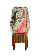 Etro Printed Fringed Sheer Seersucker Cover-up - Multicoloured - One Size