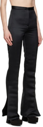 Feben Black Vented Cuff Trousers