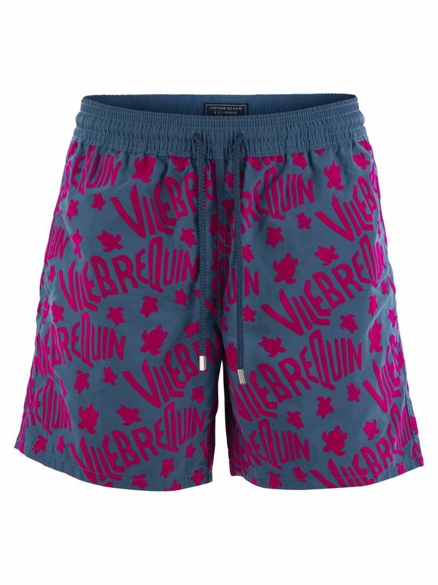 Photo: Vilebrequin Moorea - Beach Shorts With Flocked Pattern