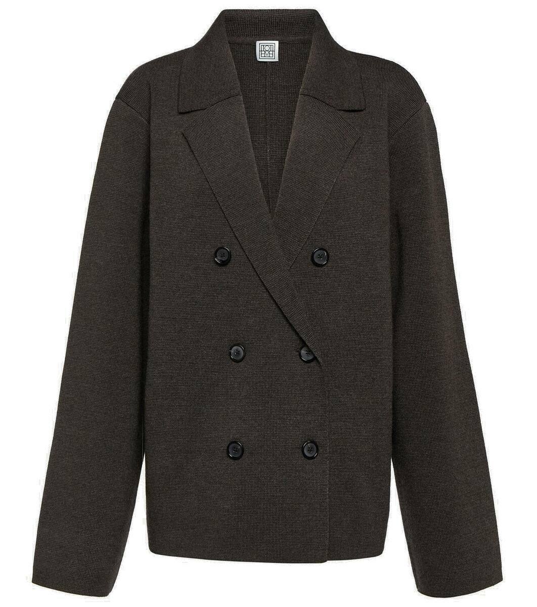 ■ TOTEME ■Double-breasted blazer Double-breasted blazer black – TOTEME