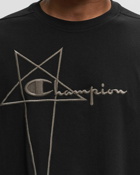 Rick Owens X Champion Tommy Tee Black - Mens - Shortsleeves
